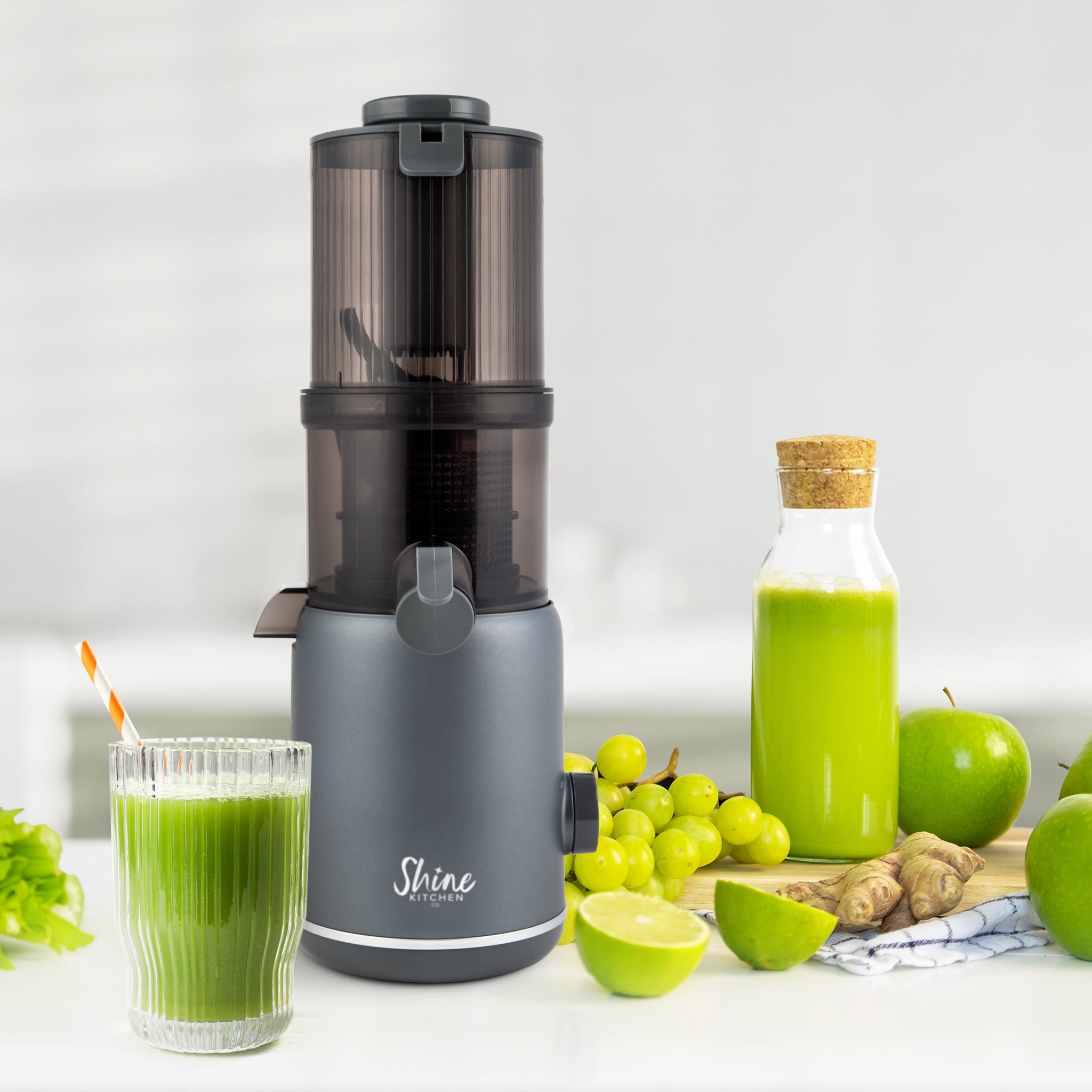 Shine Kitchen Co.® Multi-Batch Compact Cold Press Juicer