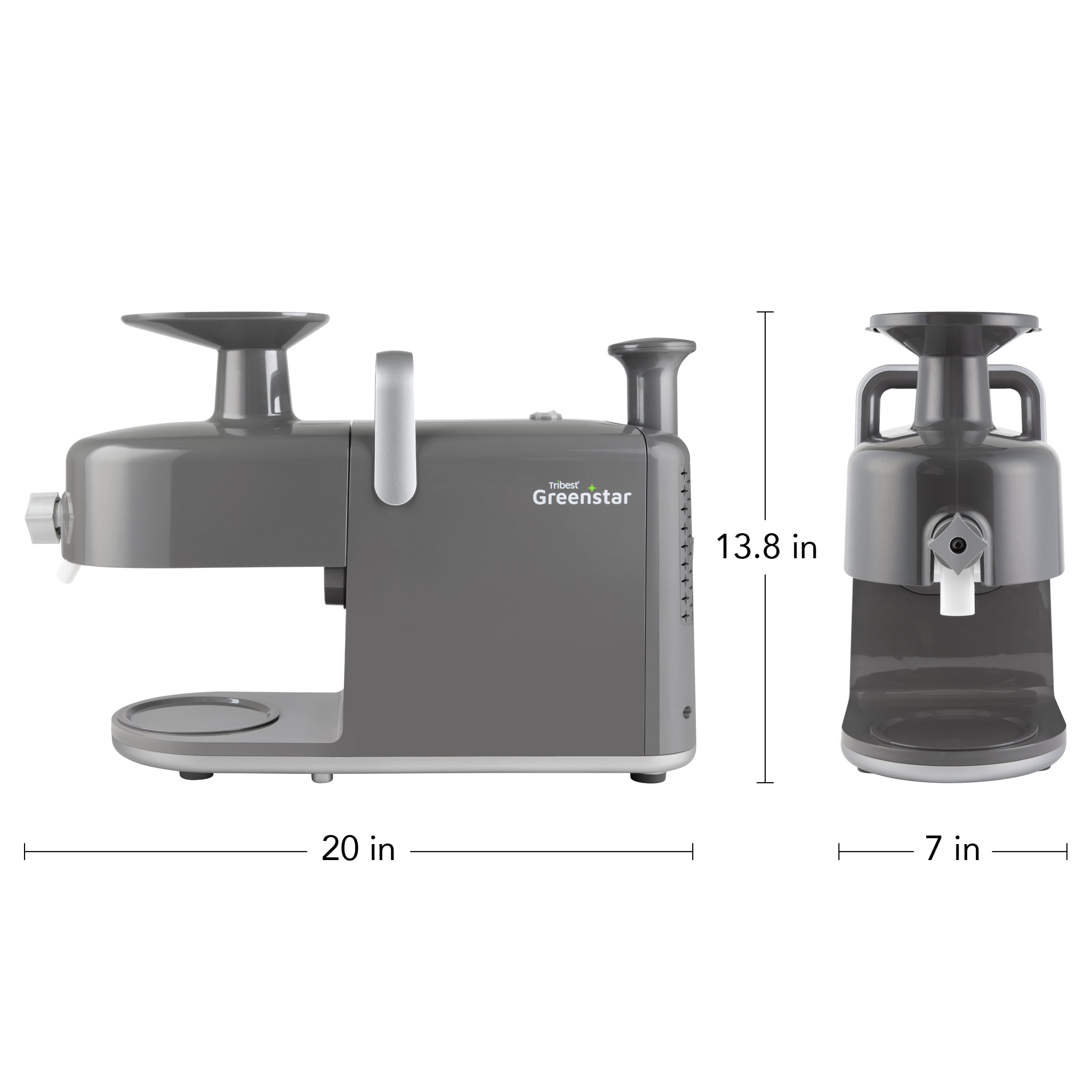 Greenstar® 5 Cold Press Masticating Juicer - GS5-2GY Gray