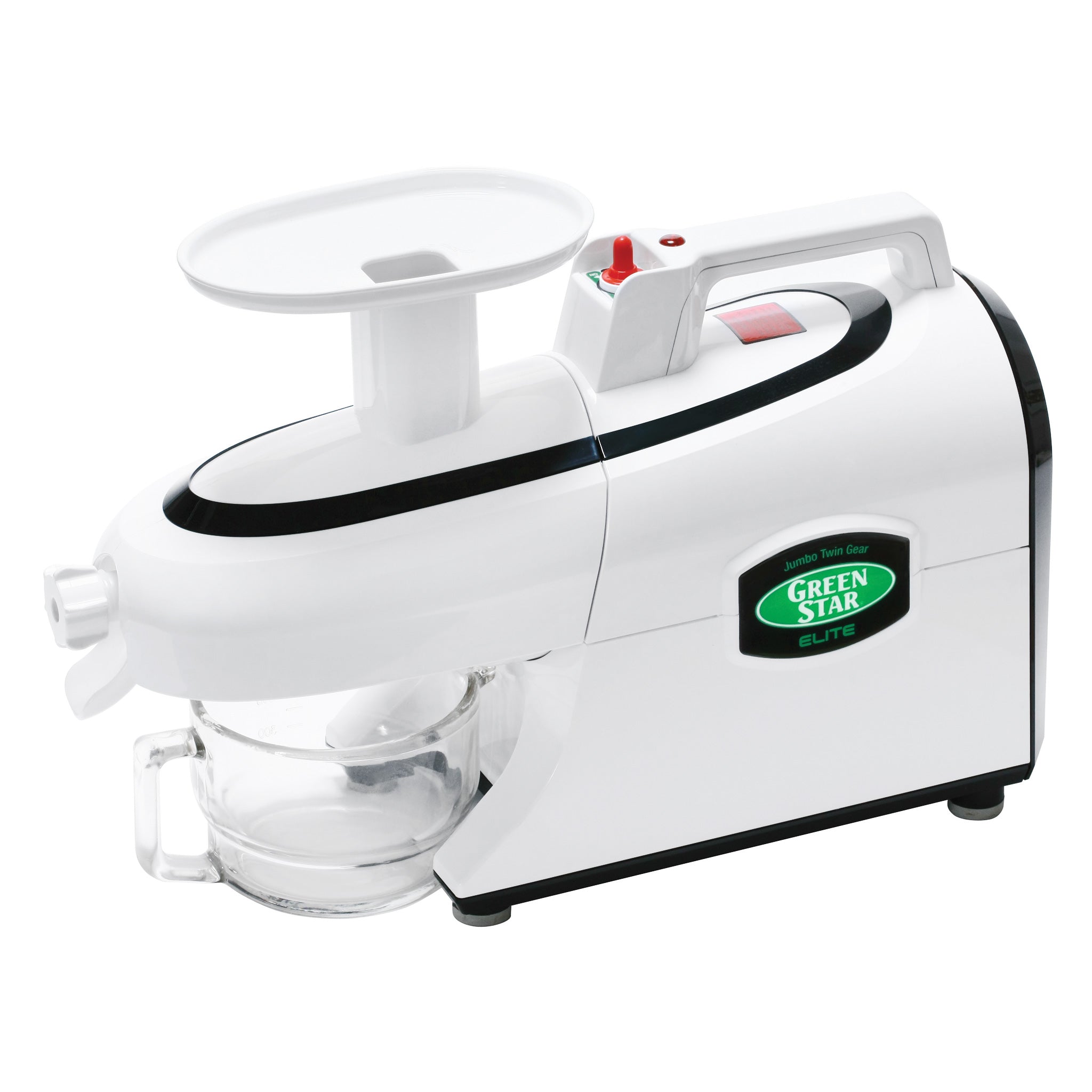 Greenstar® Elite Jumbo Twin Gear Slow Masticating Juicer in White GSE-5000-B - Tribest