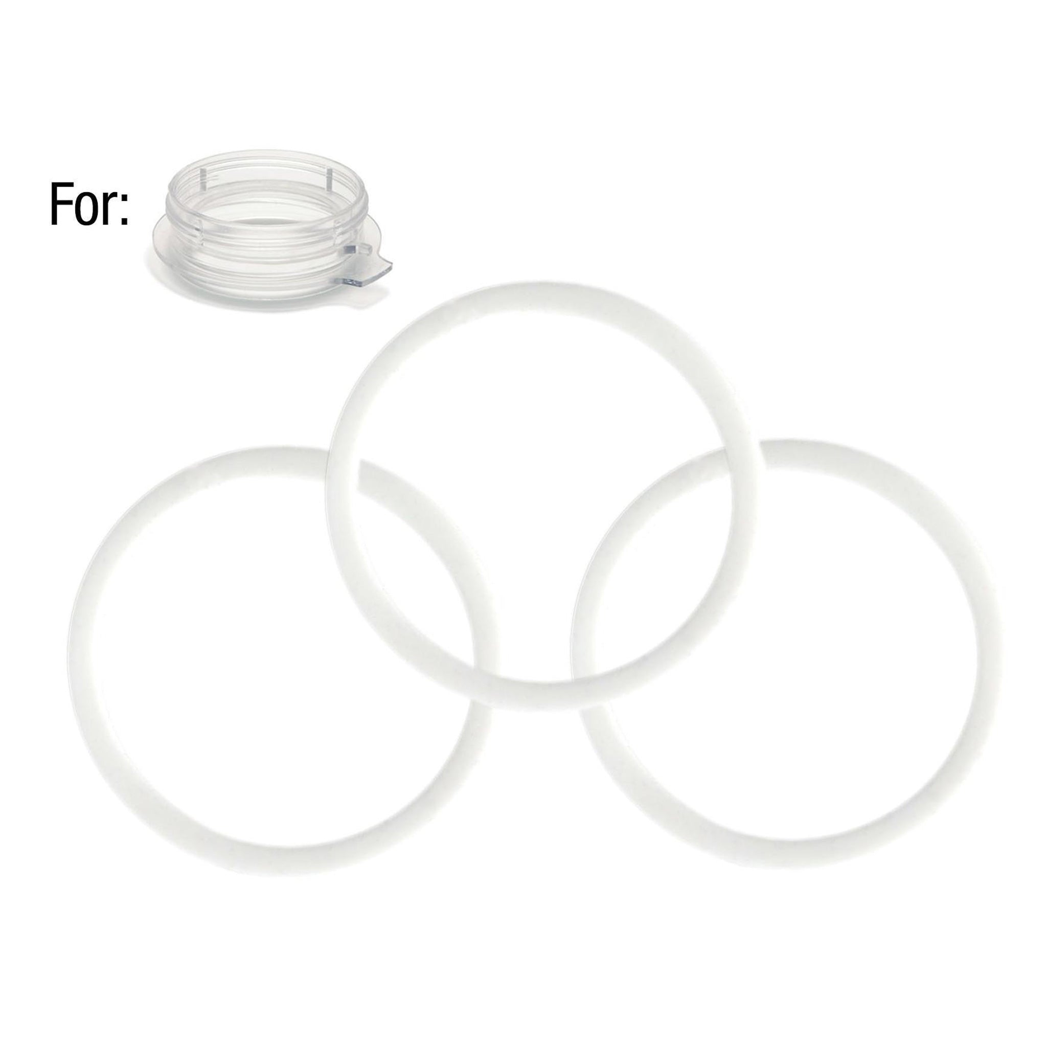 3 Mason Jar Adapter O-Rings for the Mason Jar Adapter of the Personal Blender®.