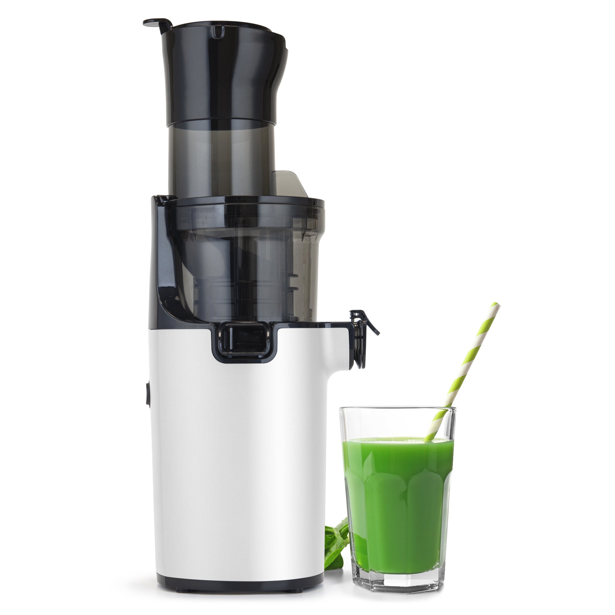 Shine Kitchen Co.® Easy Cold Press Juicer with XL Feed Chute - White