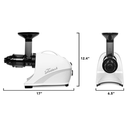 Solostar® 4 Horizontal Slow Masticating Juicer in White SS4-4200-B - Size 17