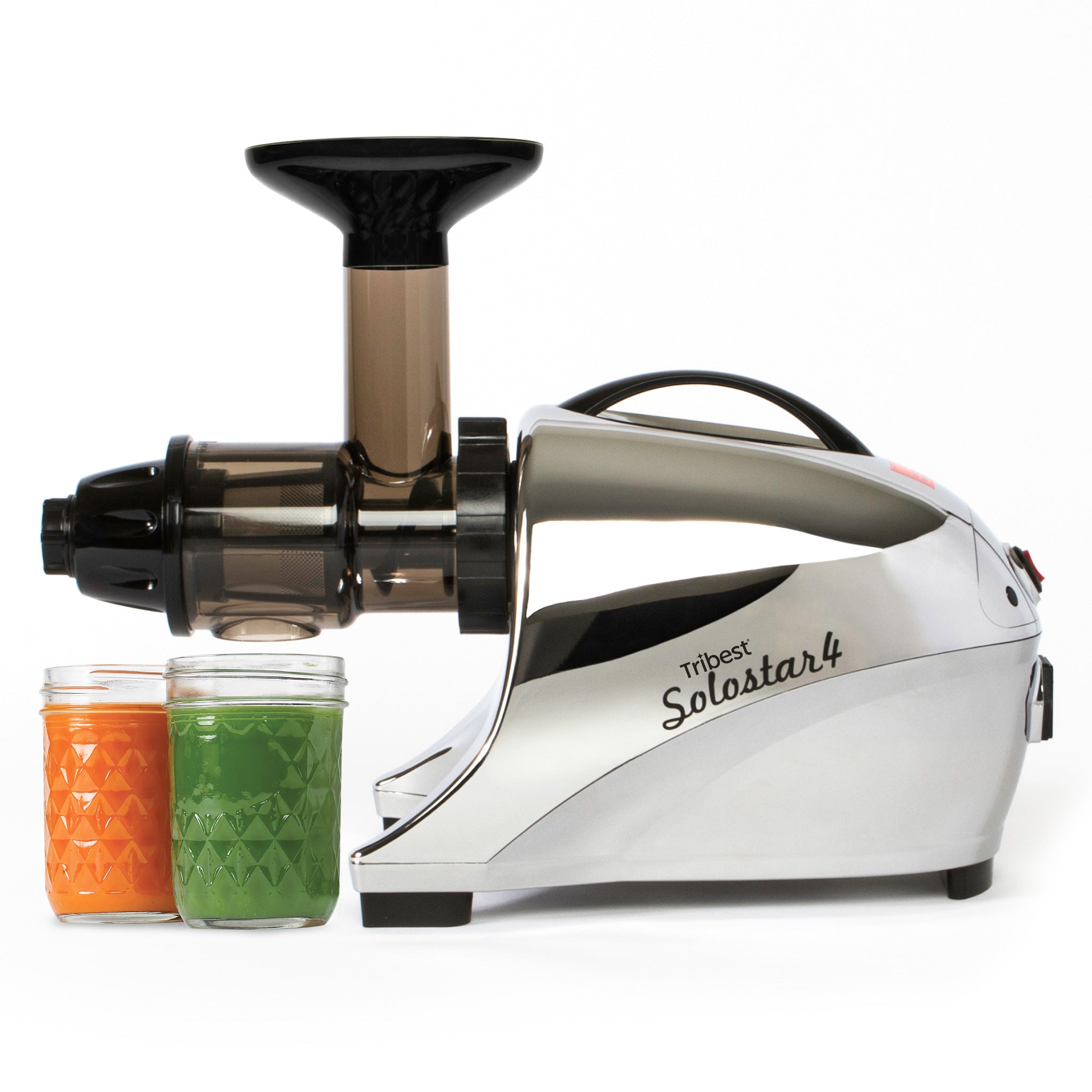 Solostar® 4 Horizontal Slow Masticating Juicer in Chome SS4-4250-B - Tribest