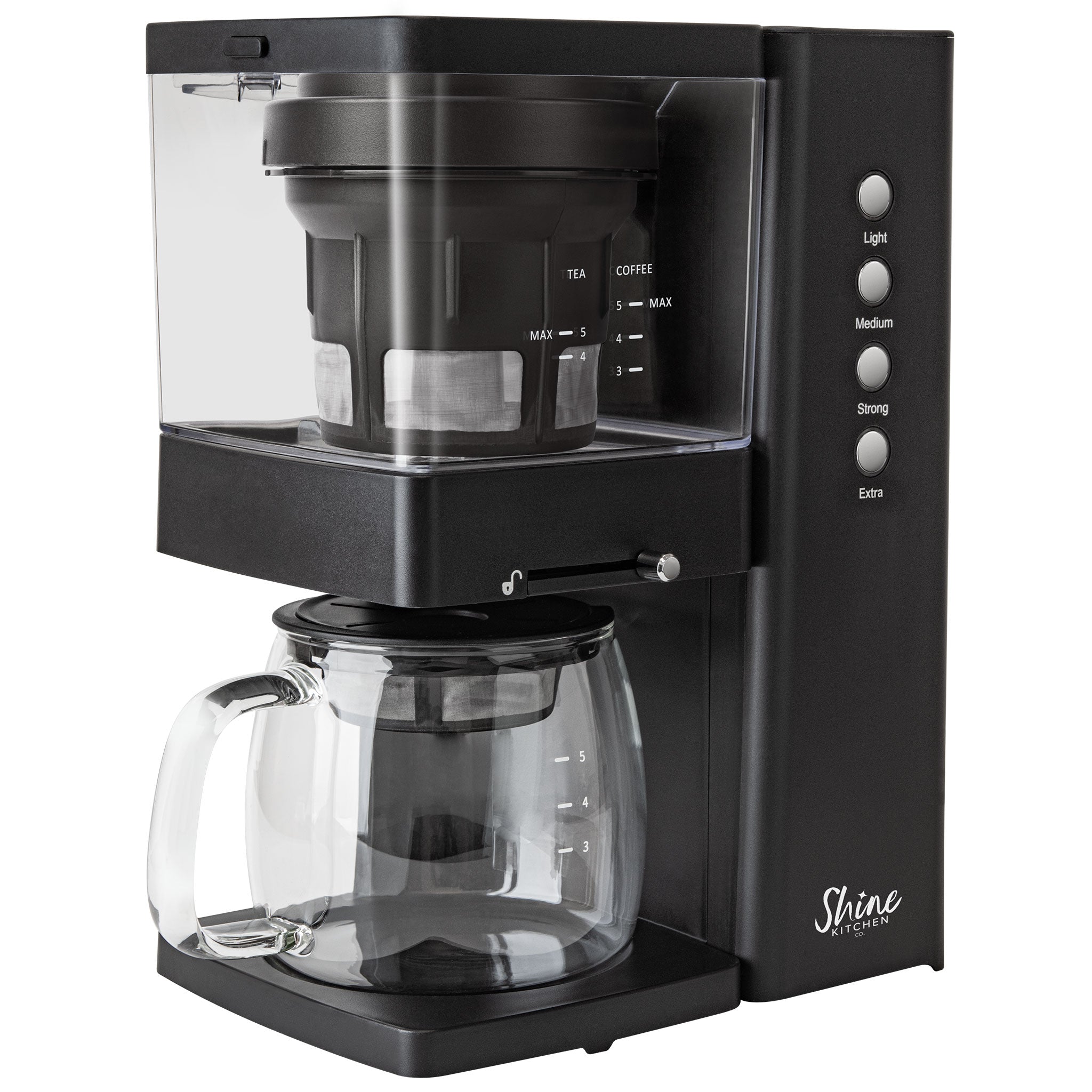 Shine Kitchen Co.® Rapid Cold Brew Coffee & Tea Machine with Vacuum Extraction Technology