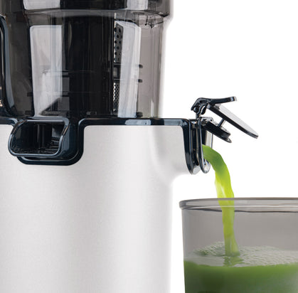 Shine Kitchen Co.® Easy Cold Press Juicer with XL Feed Chute - White