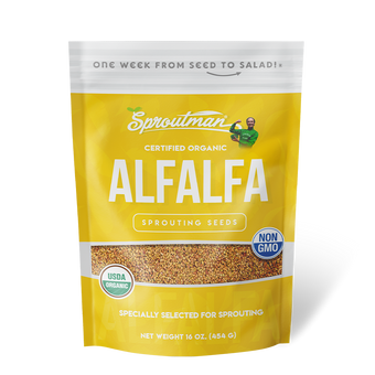 Sproutman's Organic Alfalfa Sprouting Seeds (16 oz) SEEDBS05 - Tribest