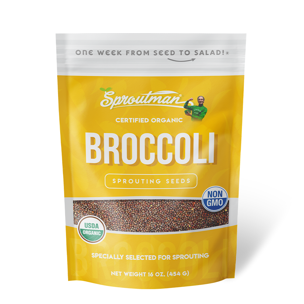 Sproutman's® Organic Broccoli Sprouting Seeds (16 oz) SEEDBS14 - Tribest