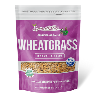 Sproutman's Organic Wheatgrass Sprouting Seeds (2 Lbs) - Tribest