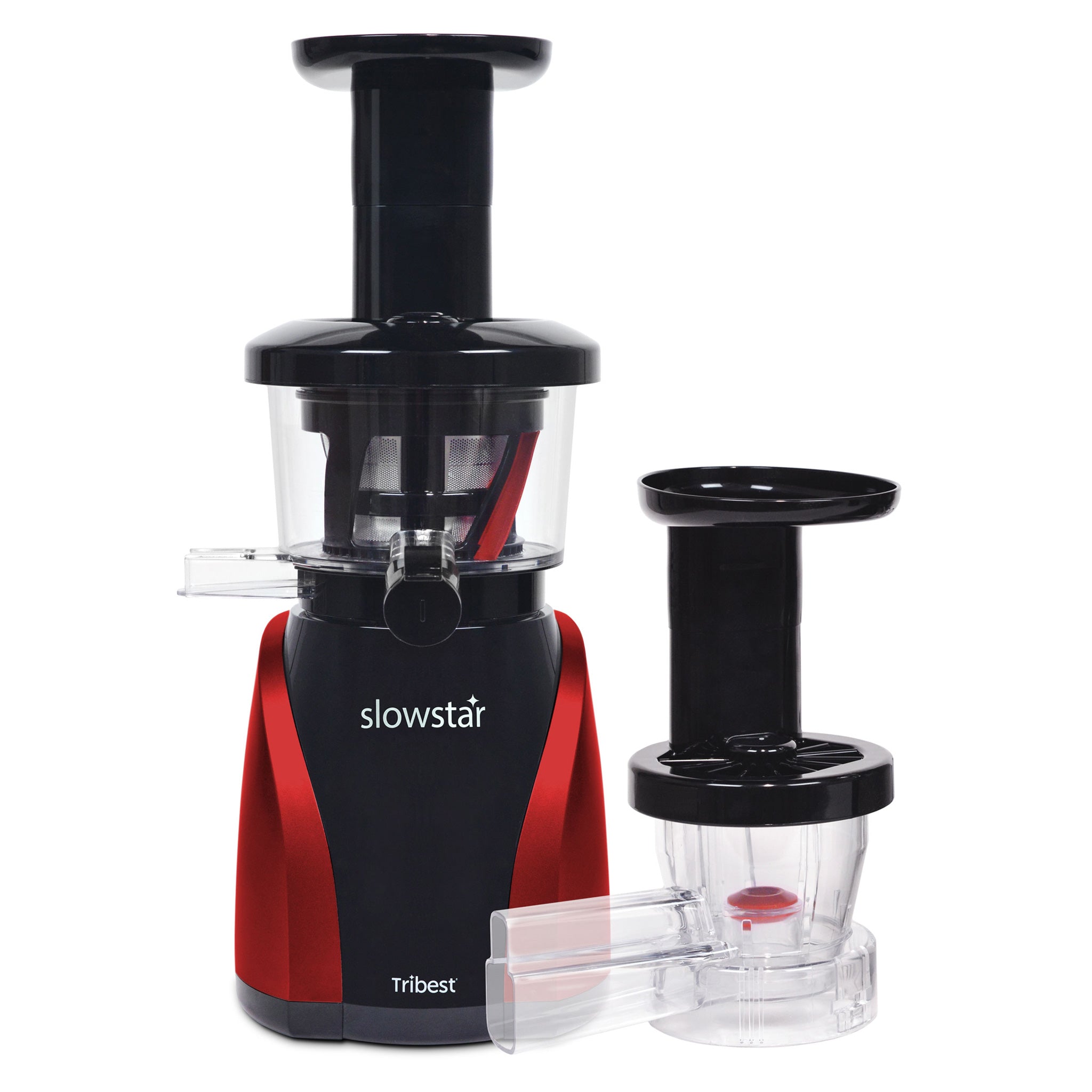 Slowstar® Vertical Slow Juicer & Mincer in Red SW-2000-B - Tribest