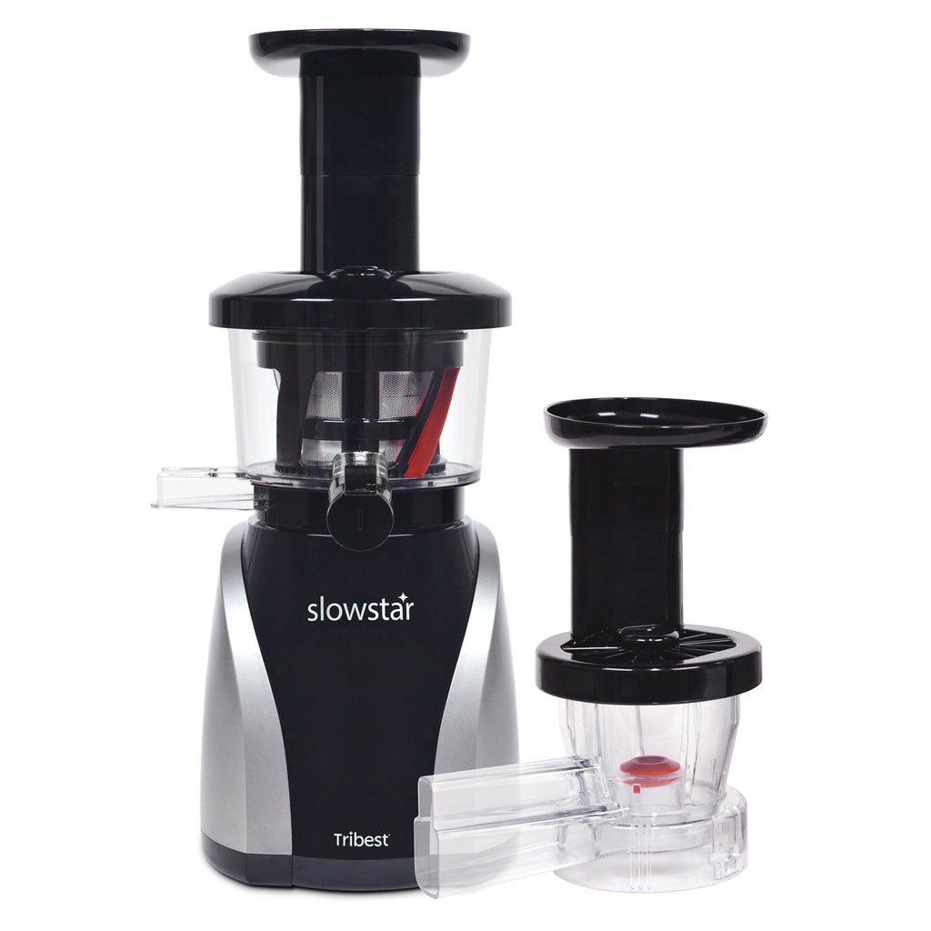 Slowstar® Vertical Slow Juicer & Mincer in Silver SW-2020-B - Tribest