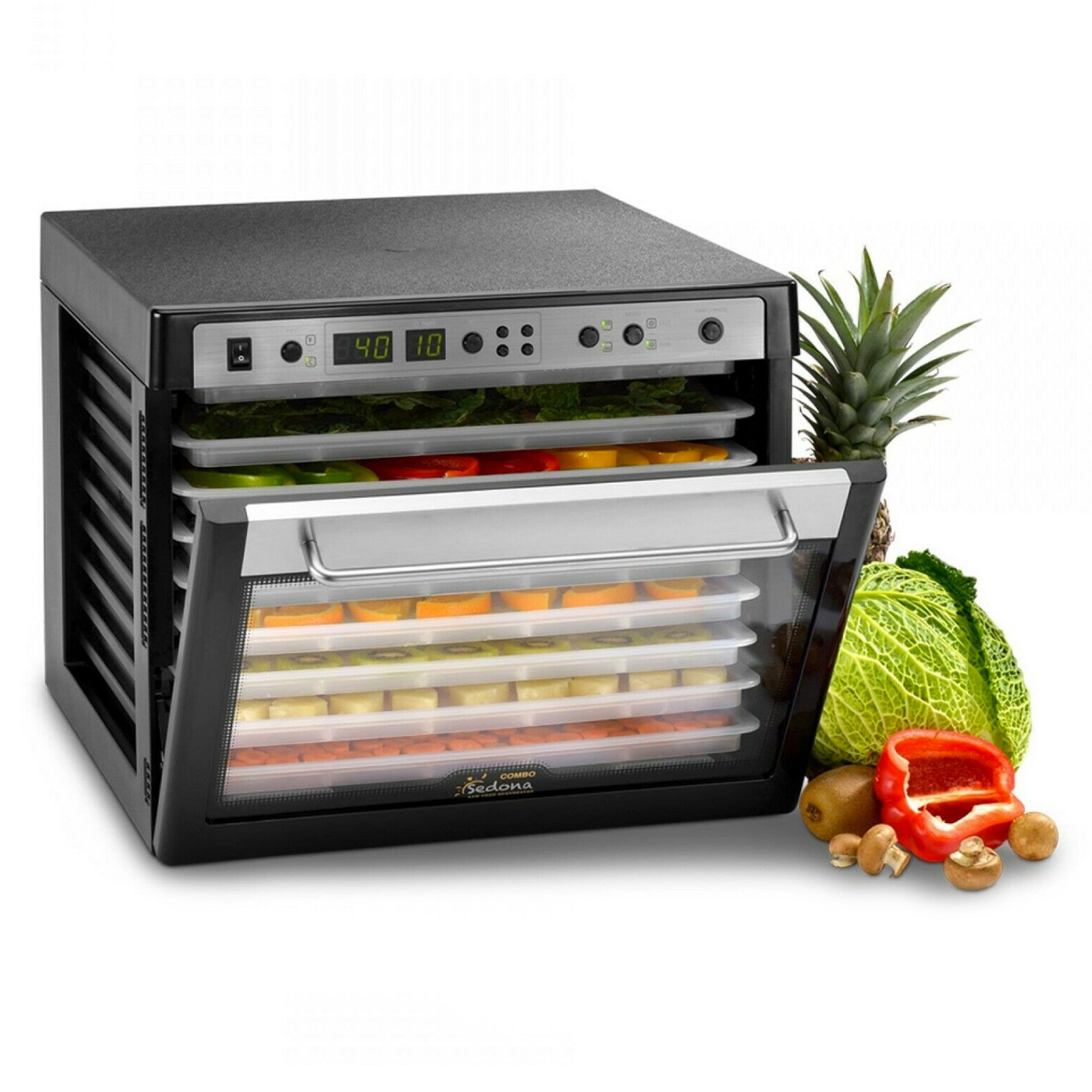 Sedona Combo Food Dehydrator with BPA-Free Plastic Trays SD-P9150-B - Tribest