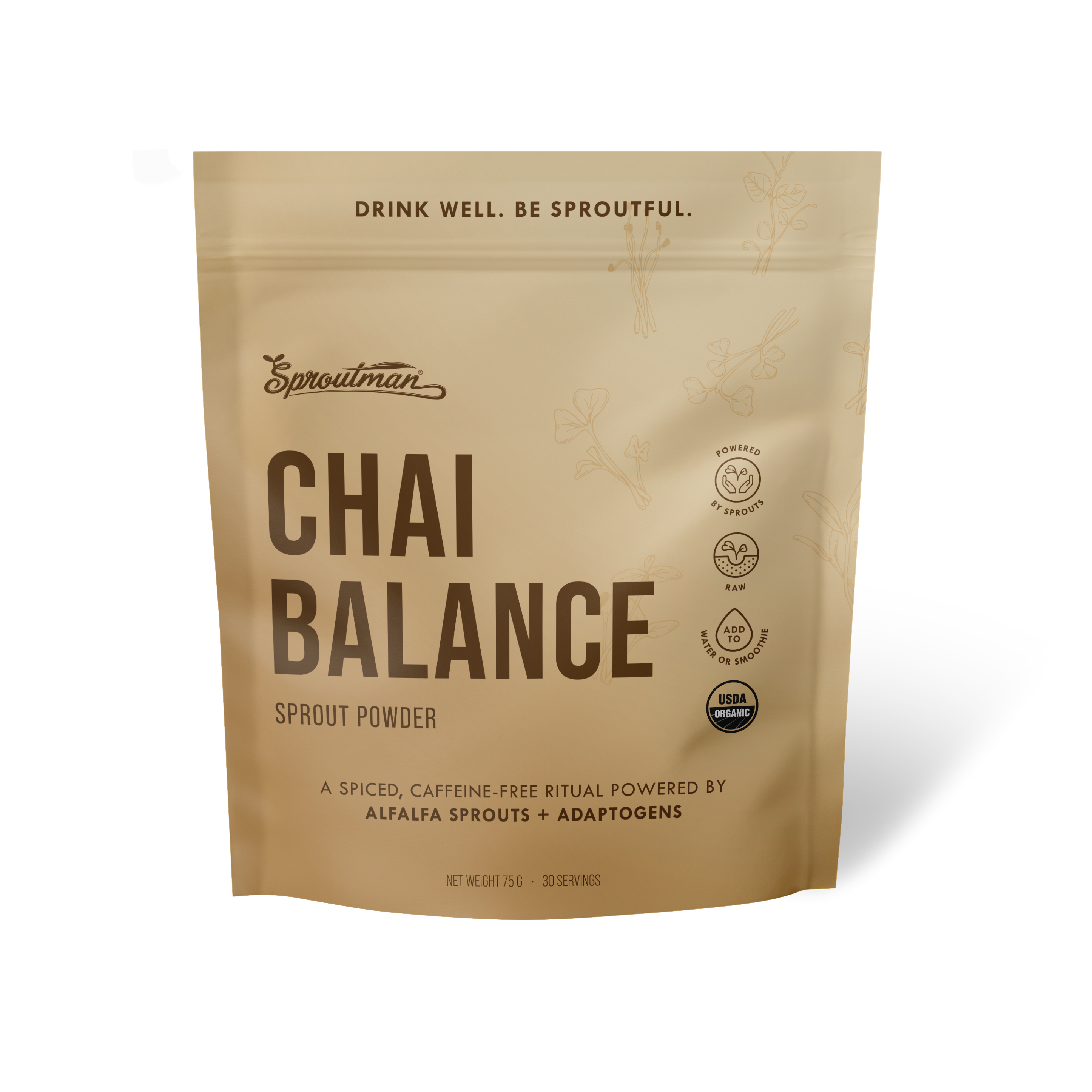 Sproutman® Chai Balance Sprout Powder (30 Servings)