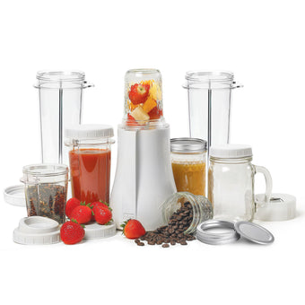 Personal Blender Original Single-Serving Blender (19-Piece Mason Jar Set with XL Cups) PB-350XL-A - Tribest