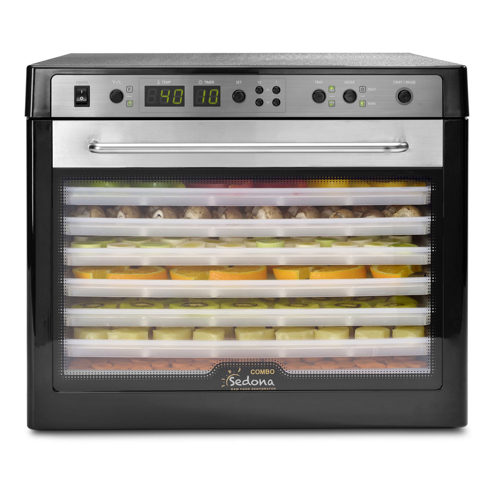 Sedona Combo Food Dehydrator with BPA-Free Plastic Trays SD-P9150-B - Tribest