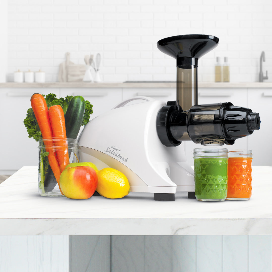 Solostar® 4 Horizontal Slow Masticating Juicer in White SS4-4200-B - Tribest